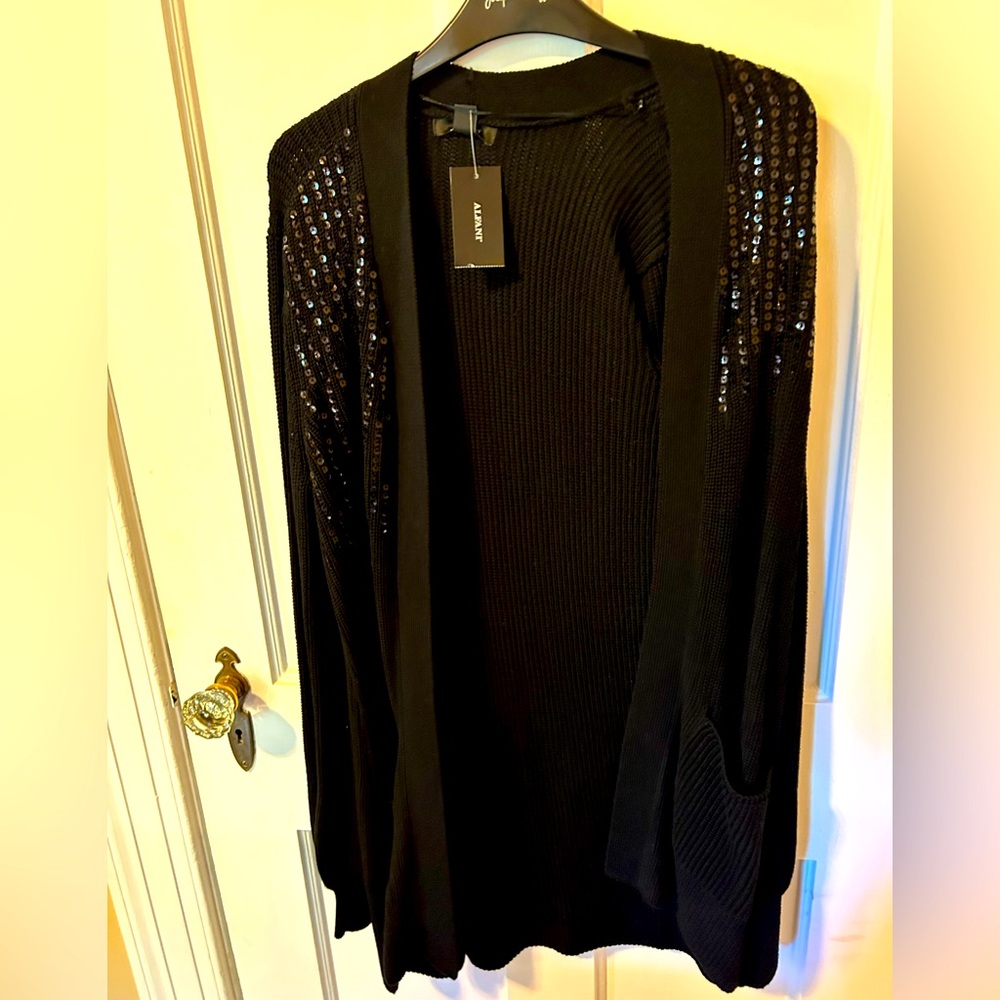 Alfani black (new) sweater size S with a touch of black sequins